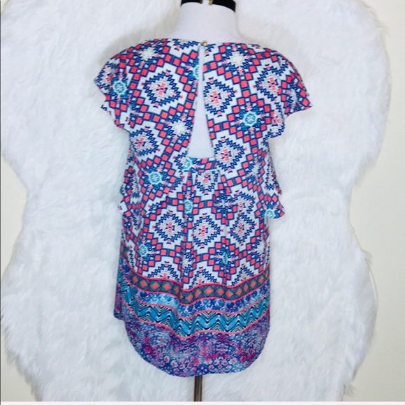 Anthropologie Meadow Rue Aztec Top - Picture 6 of 8